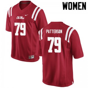Women's Ole Miss Rebels #79 Javon Patterson Red Football Jerseys 428387-338