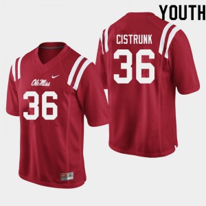 Youth Rebels #36 Ashanti Cistrunk Red NCAA Jersey 256745-669