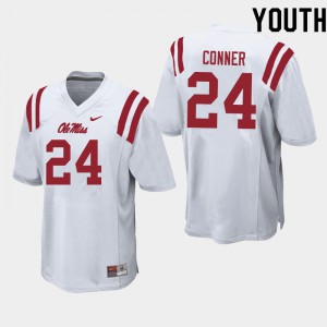 Youth Rebels #24 Snoop Conner White NCAA Jerseys 935099-942