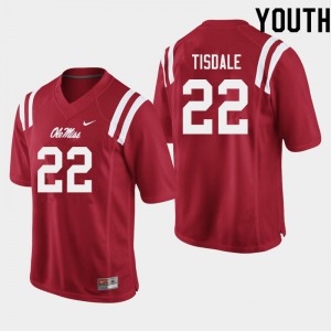 Youth Ole Miss Rebels #22 Tariqious Tisdale Red Alumni Jerseys 257458-904