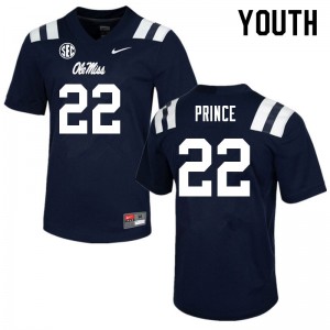Youth Rebels #22 Deantre Prince Navy Stitched Jersey 463396-901