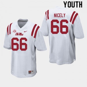 Youth Rebels #66 Cedrick Nicely White Official Jerseys 269078-362