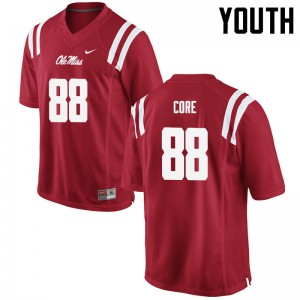 Youth University of Mississippi #88 Cody Core Red Official Jersey 195314-622