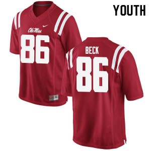 Youth Rebels #86 Drake Beck Red University Jersey 720293-970