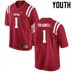 Youth Rebels #1 Laquon Treadwell Red Stitched Jersey 506713-741